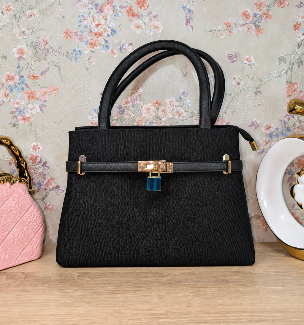 Sac Élégance à Fermoir coloris Noir